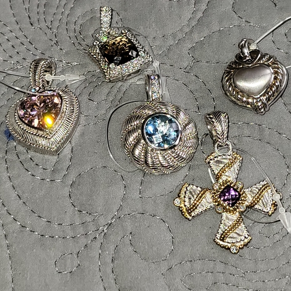 Judith Ripka Sterling Silver Enchancers - Picture 2 of 3